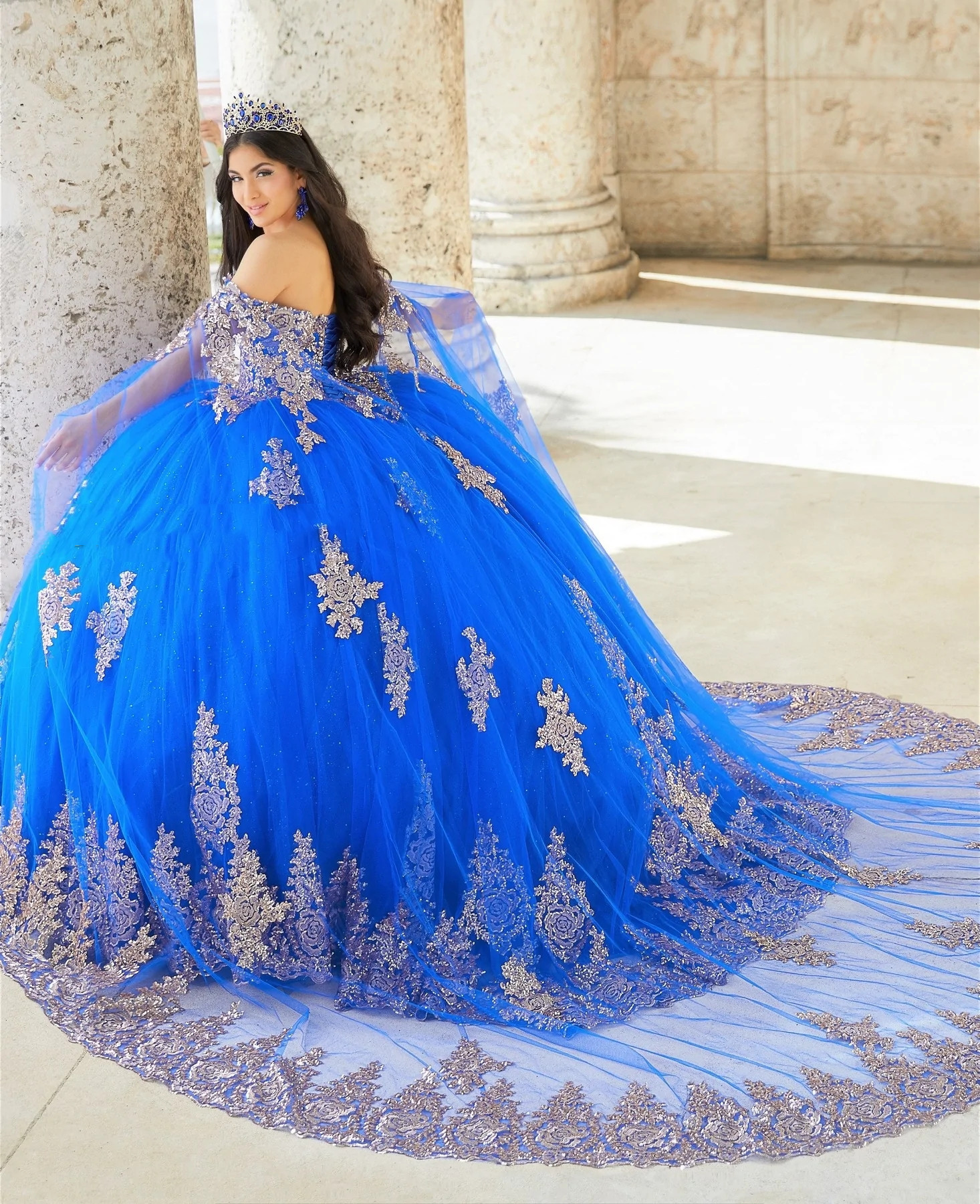 Teal Mexican Quinceanera Dresses Ball Gown Spaghetti Straps Appliques Sparkly Puffy Charro Sweet 16 Dresses 15 Anos