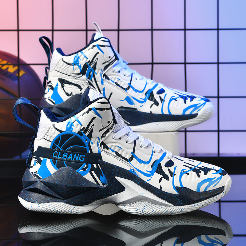New basketball shoes for men summer teenagers students free shipping sports shoes outdoor leisure running shoes fashionable and versatile breathable