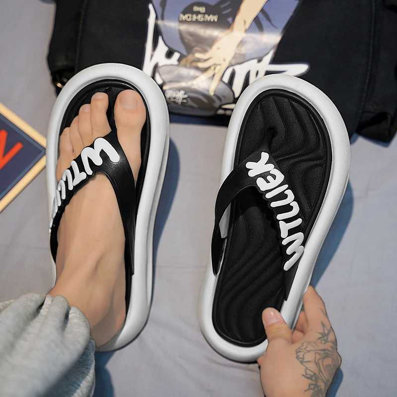 Designer Sandals Brand Men's Flip Up Outdoor Indoroom Comfortable Sliding Shoes 2025 New Men's Beach Sandals Anti Slip Home Men's Cloth