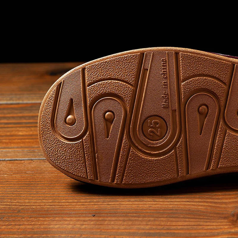 Indoor leather slippers mens affordable home shoes spring flat mule high-quality unisex home slippers 240612