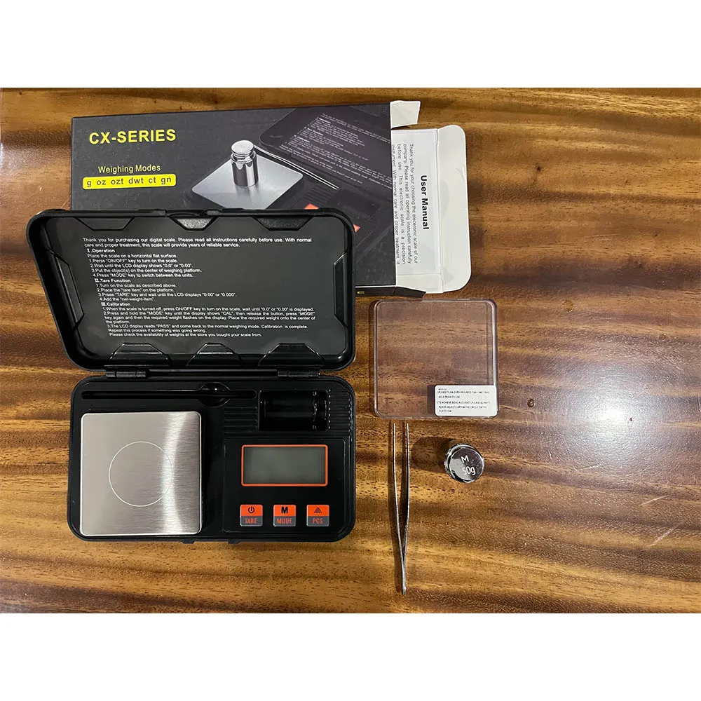 wholesale 0.001g Gram Scale, 50g Digital Pocket Scale High Precision Jewelry Scale with Back-Lit LCD, Tare Function for Food, Powder LL