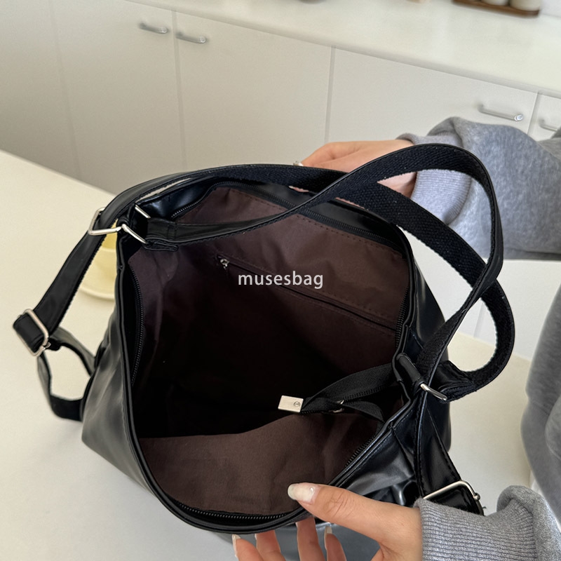 Soft leather bag women's large capacity three purpose backpack commuting tote bag multifunctional backpack diagonal crossing backpack