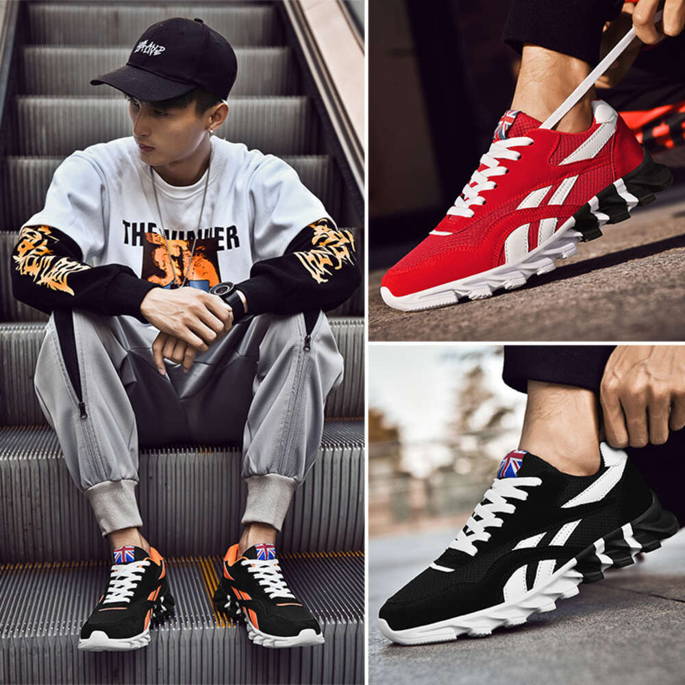 JINXUAN Riveted Genuine Leather Couple Sneakers Breathable Walking Outdoor Sports Gym Lightweight Jogging men Shoes 49