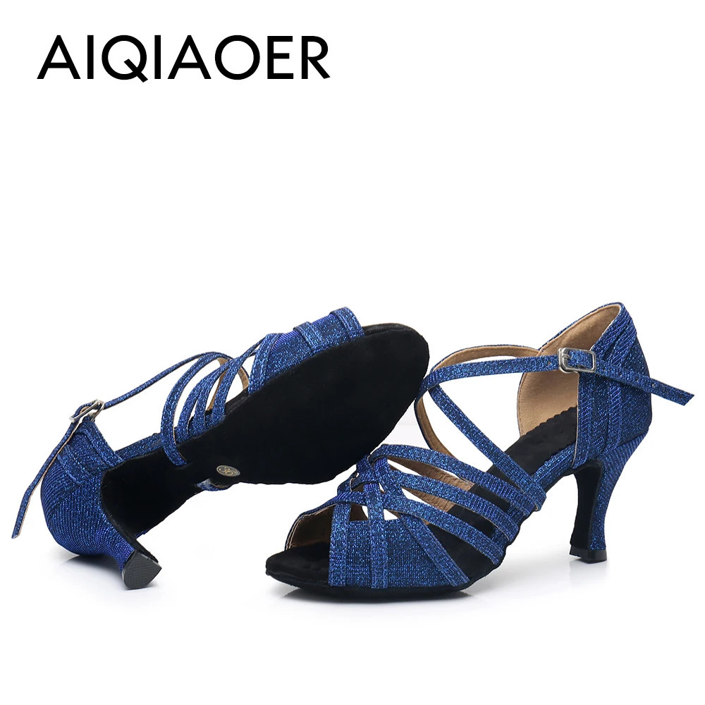 Soft-Soled Square Dance Shoes for Adults Female Latin Dance Shoes Ballroom Dancing Shoes Summer Sandals 240614