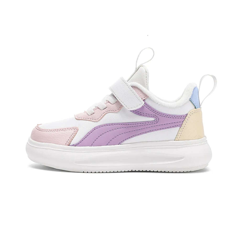 High Quality Fashionable Winter Warm Sneakers Anti-slip Kids Little White Shoes for Boys and Girls