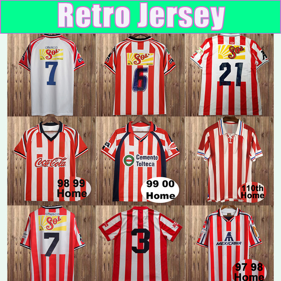 Chivas Guadalajara Retro Soccer Jersey - Polyester Football Shirt - Home Away - Customizable Name Number - Breathable Anti-Pilling - 2024 Edition