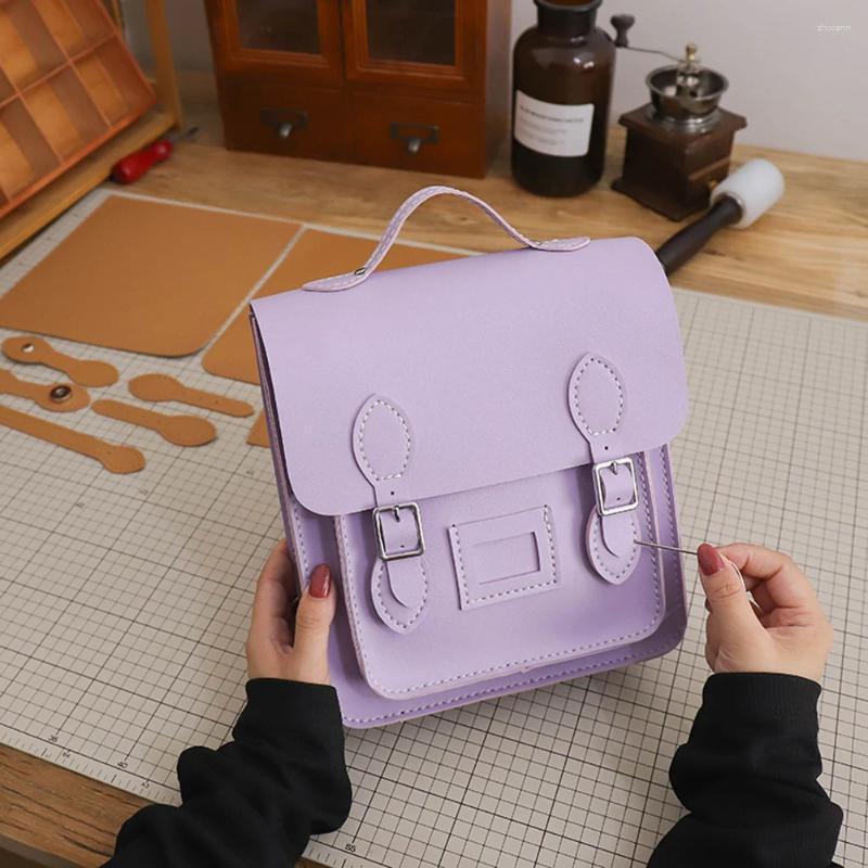 Free Shipping Backpack DIY Handmade Women 's Shoulder Crossbody Bags Hit Color Ladies PU Brand Designer Handbags Handbag Sling Designer Bag Luxur