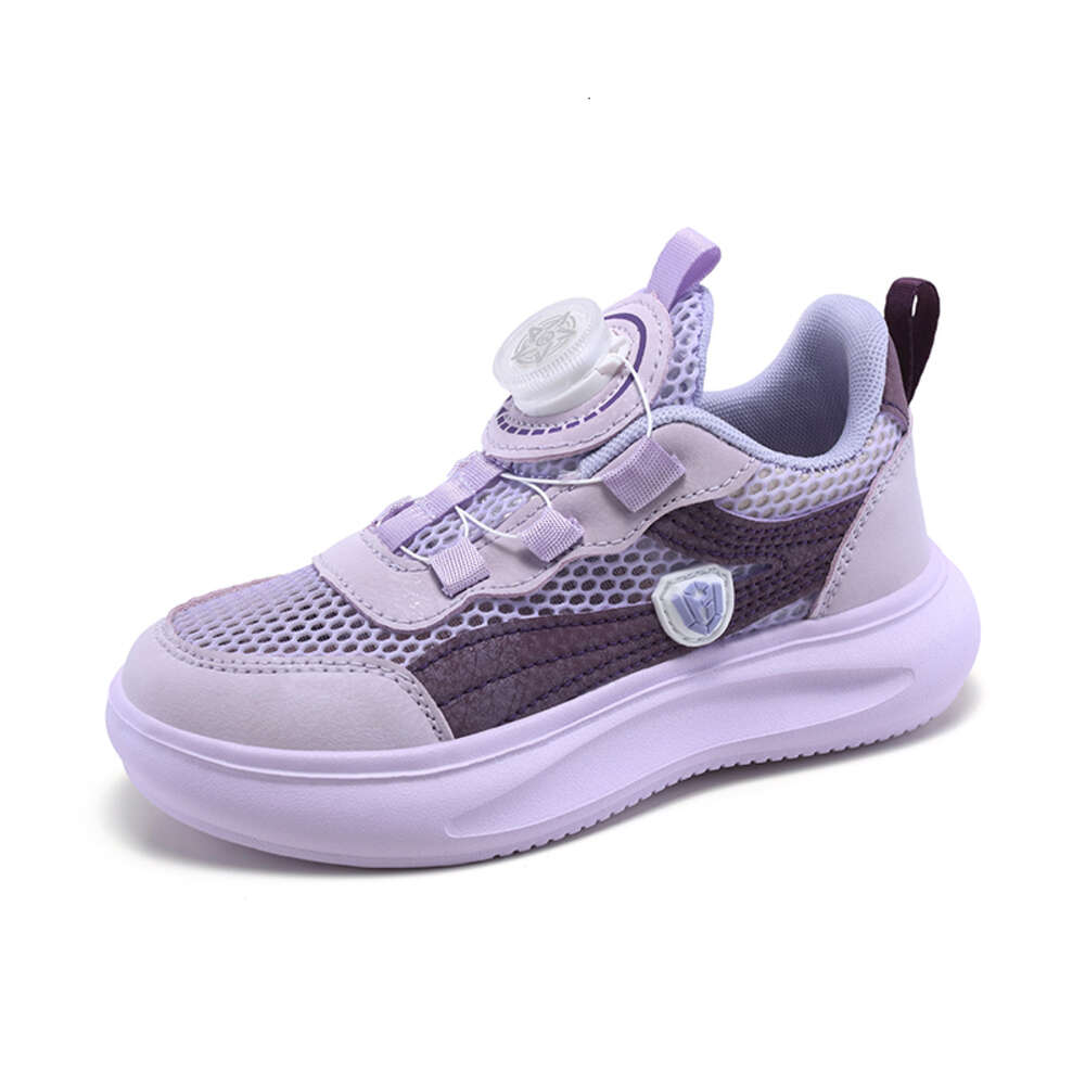 High-quality single mesh swivel buckle sneakers children girls boys stylish sports shoes for kids