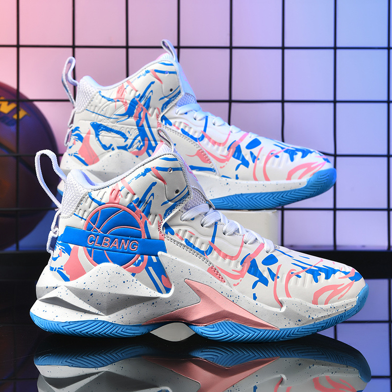 New basketball shoes for men summer teenagers students free shipping sports shoes outdoor leisure running shoes fashionable and versatile breathable