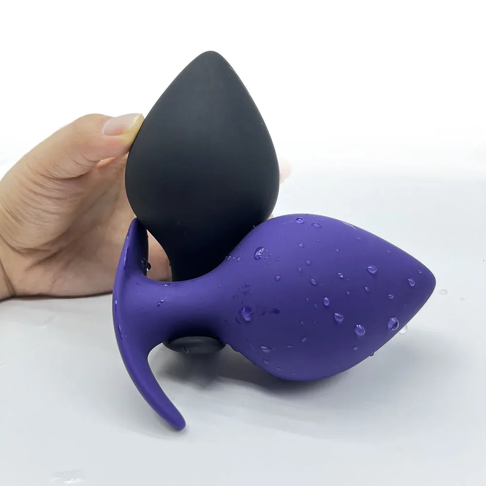 35-80mm Huge Anal Plug Anchor Base Silicone Anal Dilation Training Fisting Big ButtPlug for Man Prostate Massage Anal Sex Toy 240603