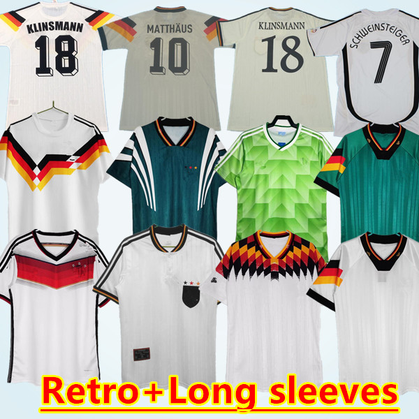 Germany mens Retro Soccer Jersey home away KLINSMANN Matthias football shirts KALKBRENNER Littbarski BALLACK 1980 88 90 92 94 96 98 02 2004 2010 14 16
