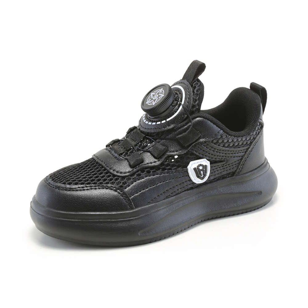 High-quality single mesh swivel buckle sneakers children girls boys stylish sports shoes for kids