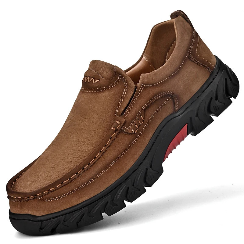 Genuine leather mens shoes breathable mens shoes casual shoes comfortable mens shoes fashionable soft outdoor 240612