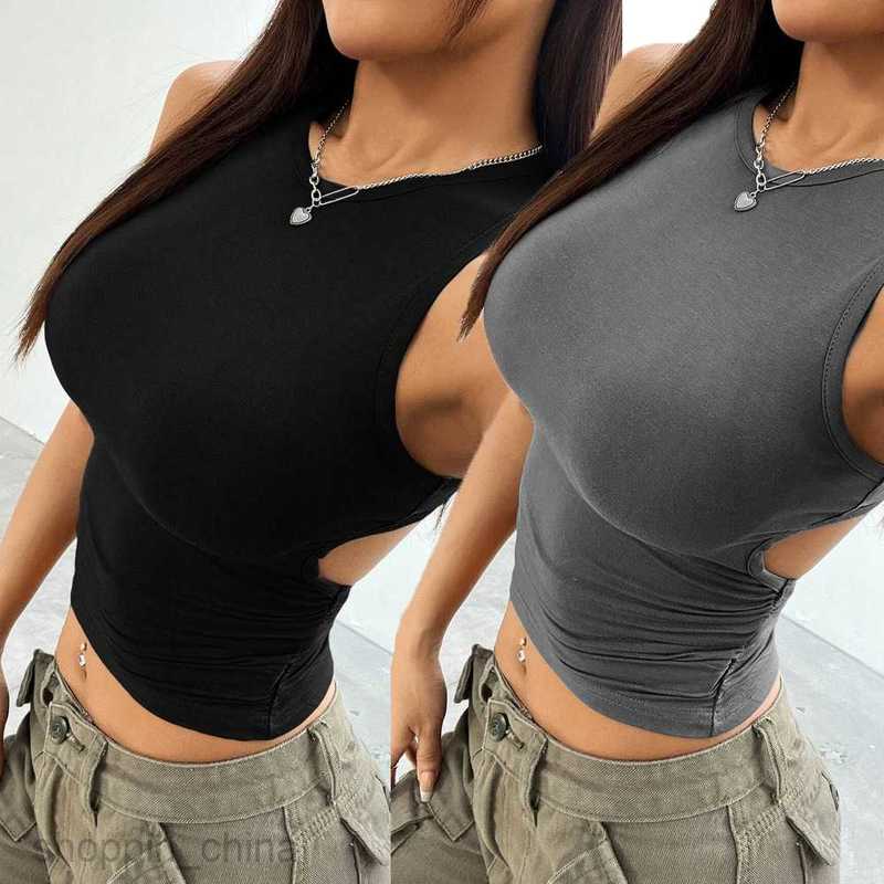 Women's T Shirt Sexy Women's Spring/Summer Solid Color Tight Short sleeveless Tank Top tees tops