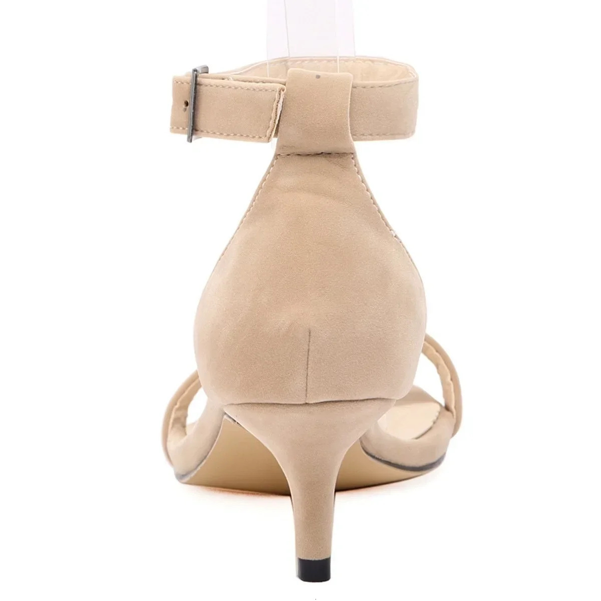 LOSLANDIFEN Summer Low Heel Bracelet Shoulder Strap Sandals Open Toe Sexy Wedding Party Shoes Plus Size Womens Sandals 105-2VE 240612