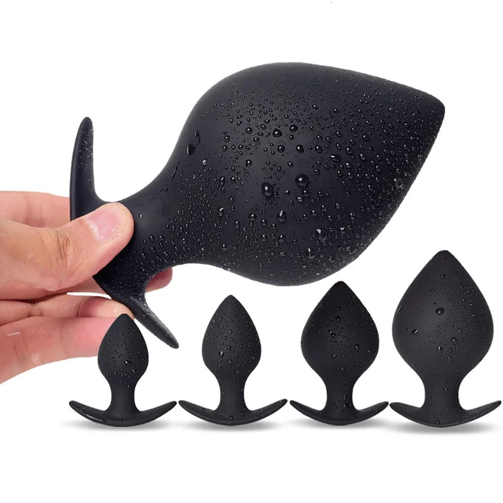 35-80mm Huge Anal Plug Anchor Base Silicone Anal Dilation Training Fisting Big ButtPlug for Man Prostate Massage Anal Sex Toy 240603