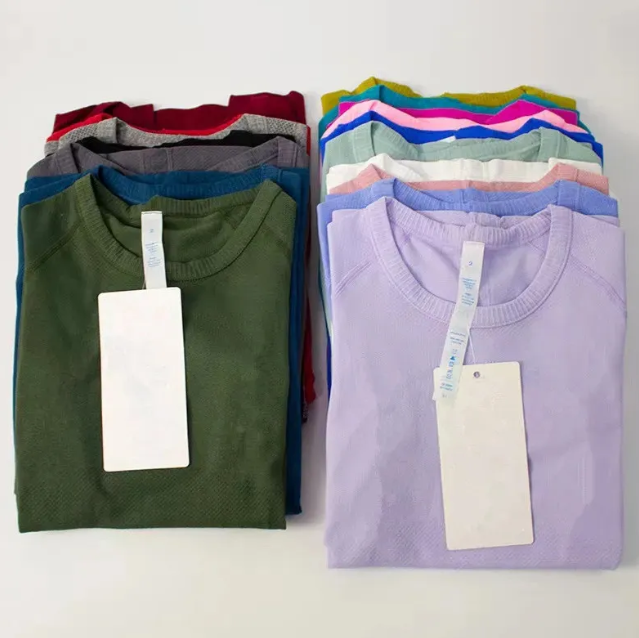 Yoga Women's sports t shirts wear swiftlys Tech ladies short-sleeved T-shirts moisture wicking knit high elastic fitness Fashion Tees