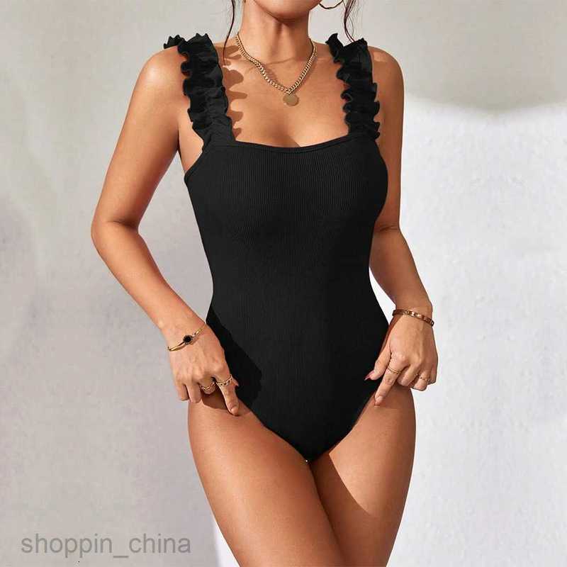 Women's Jumpsuits Rompers Women's new knitted camisole top, solid color sexy inner layer and outer sleeveless jumpsuit