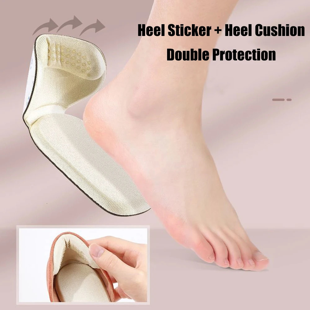 5 pairs of insoles womens insoles high foot pads lined handles inserted foot pads pain pads shoe size reducer fillers 240612
