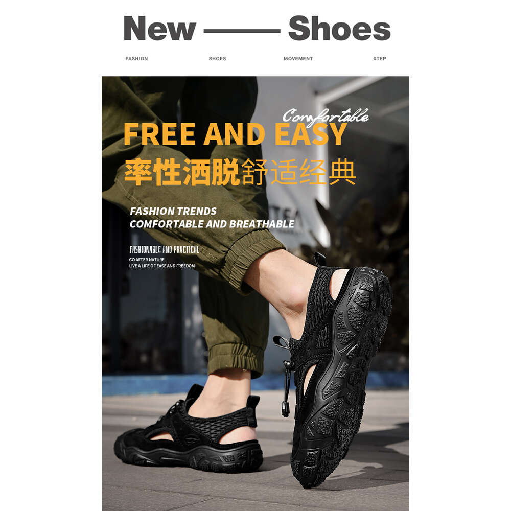 Taihao 8877 Large Outdoor Mountaineering Mesh Sandals 38-46