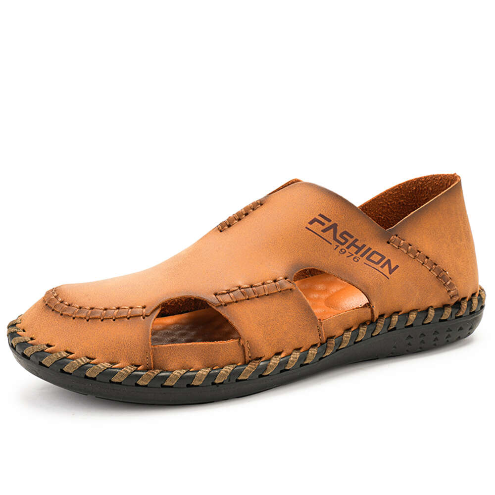 8826 Large Genuine Leather Casual Handmade Sandals 38-46