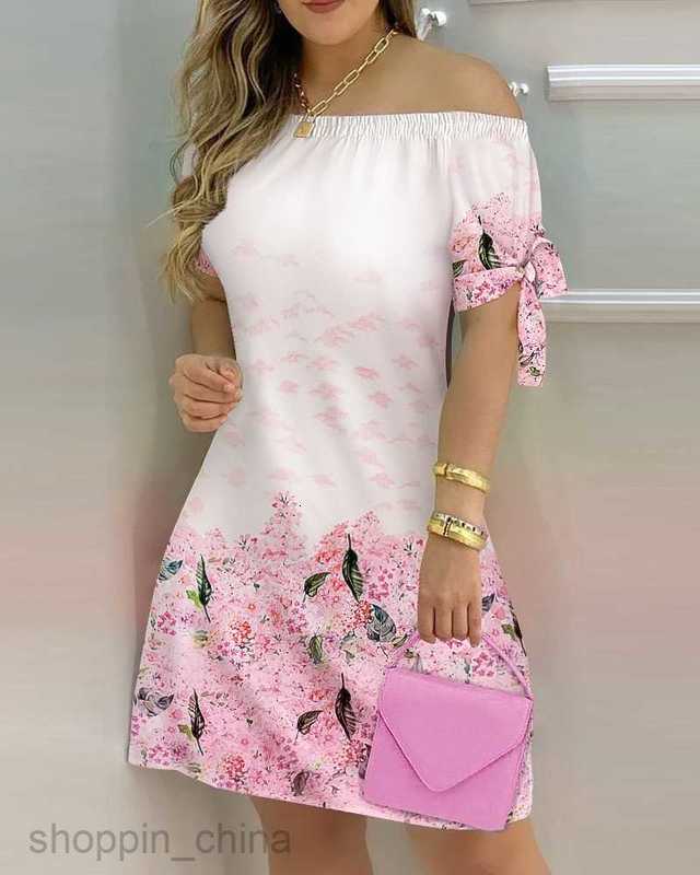 Basic Casual Women Dresses Women's New Fashion Sexy Women's Printed Dress