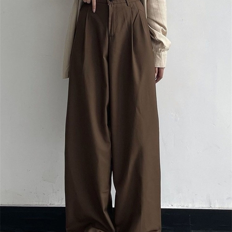 Womens Pants Capris HOUZHOU Vintage Baggy Pants Women Loose Streetwear High Waist Trousers Casual Famale Korean Fashion Basic Hippie Harajuku Pants 22