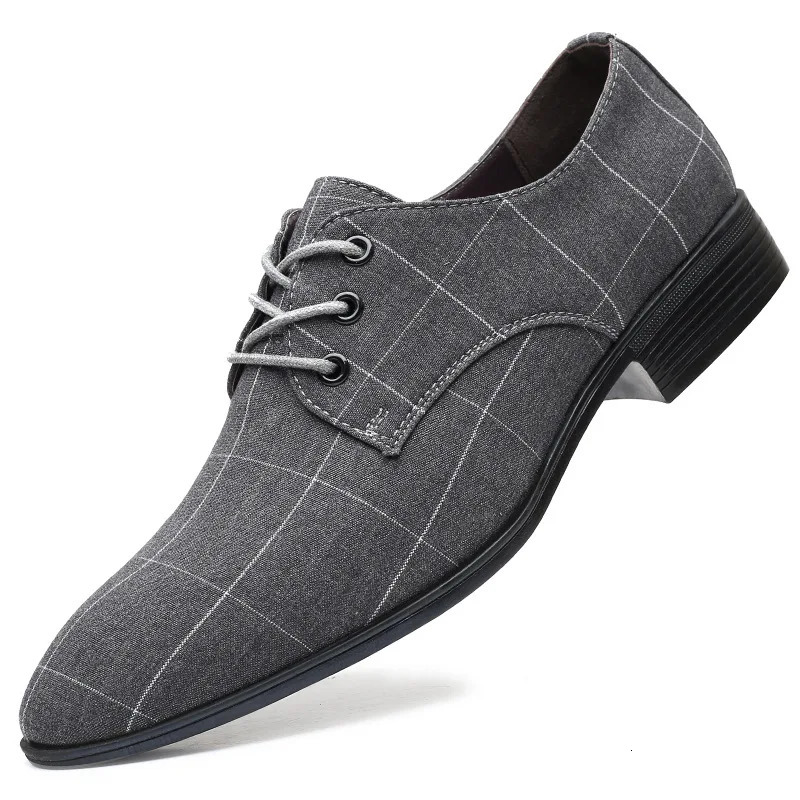 Men Classic Business Shoes Man Dress Shoes Fashion Korea Pointed Toe Lace-Up Formal Wedding Shoes Men Black Lattice 999 240614