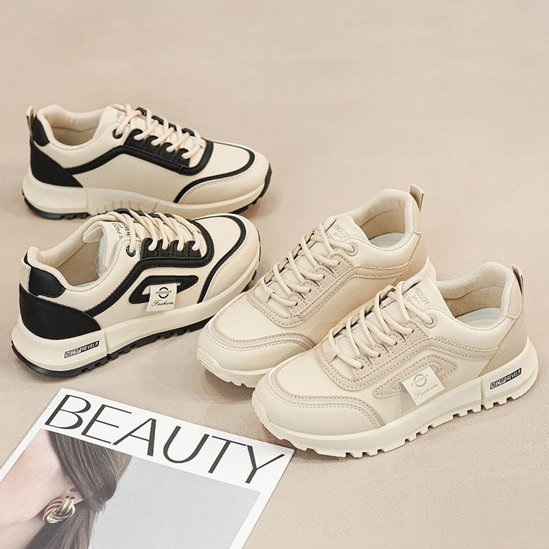 Seasons Women's Athleisure Heighten Breathable Flat Bottom Comfortable Lightweight Versatile Running Shoes Triple Black Free shipping
