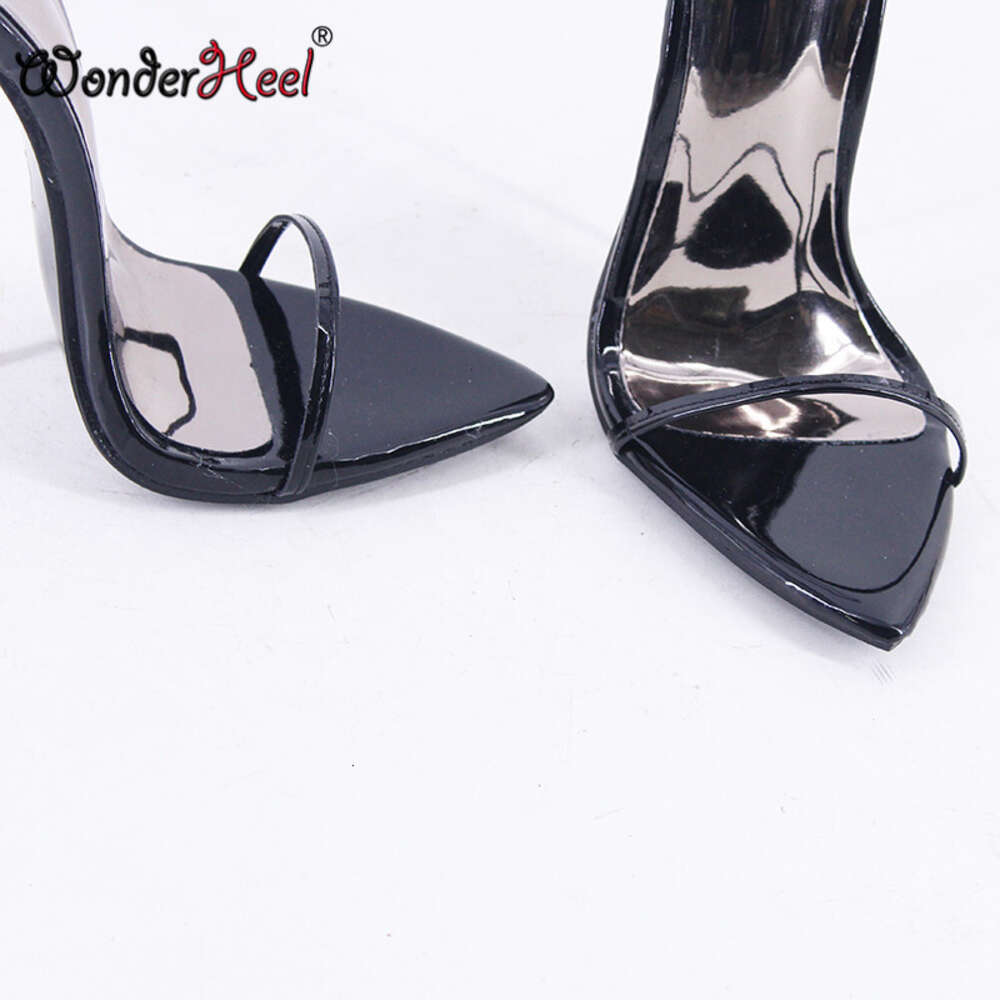 Wonderheel Summer Extreme Ultra Thin 16Cm Stiletto Heel Sexy Pointed Toe Ankle Straps Slim High Heels Sandals In Stock