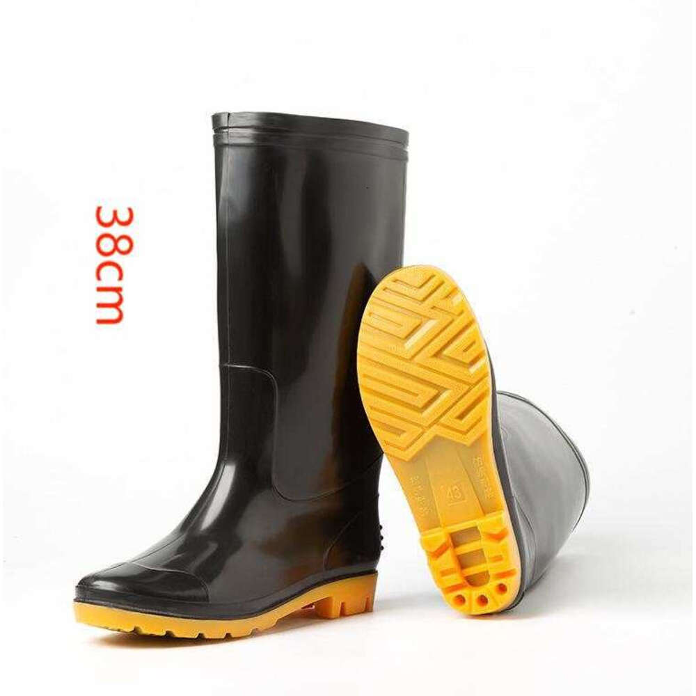 Rain impact puncture medium high boots, steel head plates, oil resistant, acid and alkali resistant