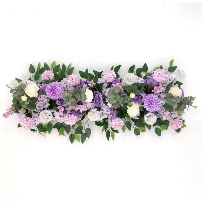 Decorative Flowers & Wreaths 50/100CM DIY Wedding Flower Wall Arrangement Supplies Silk Peonies Rose Artificial Row Decor Iron Arch Backdrop