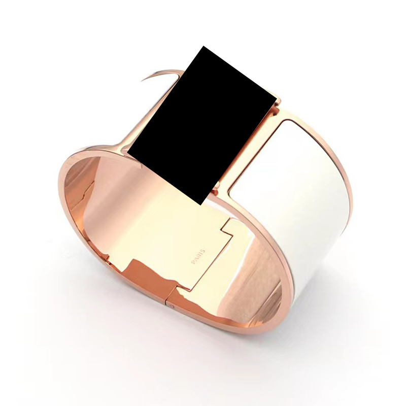 Classic Luxury Bracelet 33mm cuff Bracelet High Quality 18k Rose Gold Designer Bracelet Charming Men and Women Bracelet