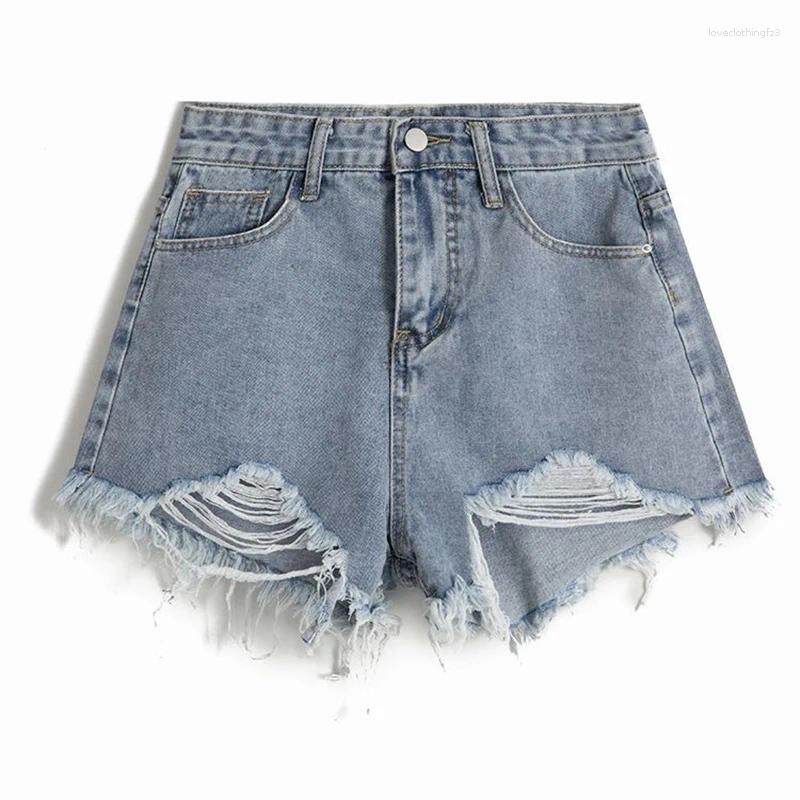 Denim Shorts For Women, Streetwear Wide Leg Jeans