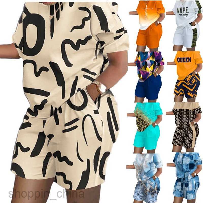 Women's Tracksuits Summer New Women's Short sleeved Two piece Commuter Set for Women Sets