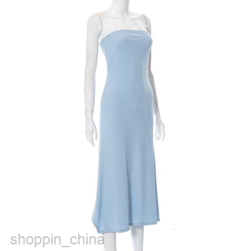 Basic Casual Women Dresses Summer New Solid Color Pullover Sleeveless Waist Wrapped Hip Casual Women's Dress