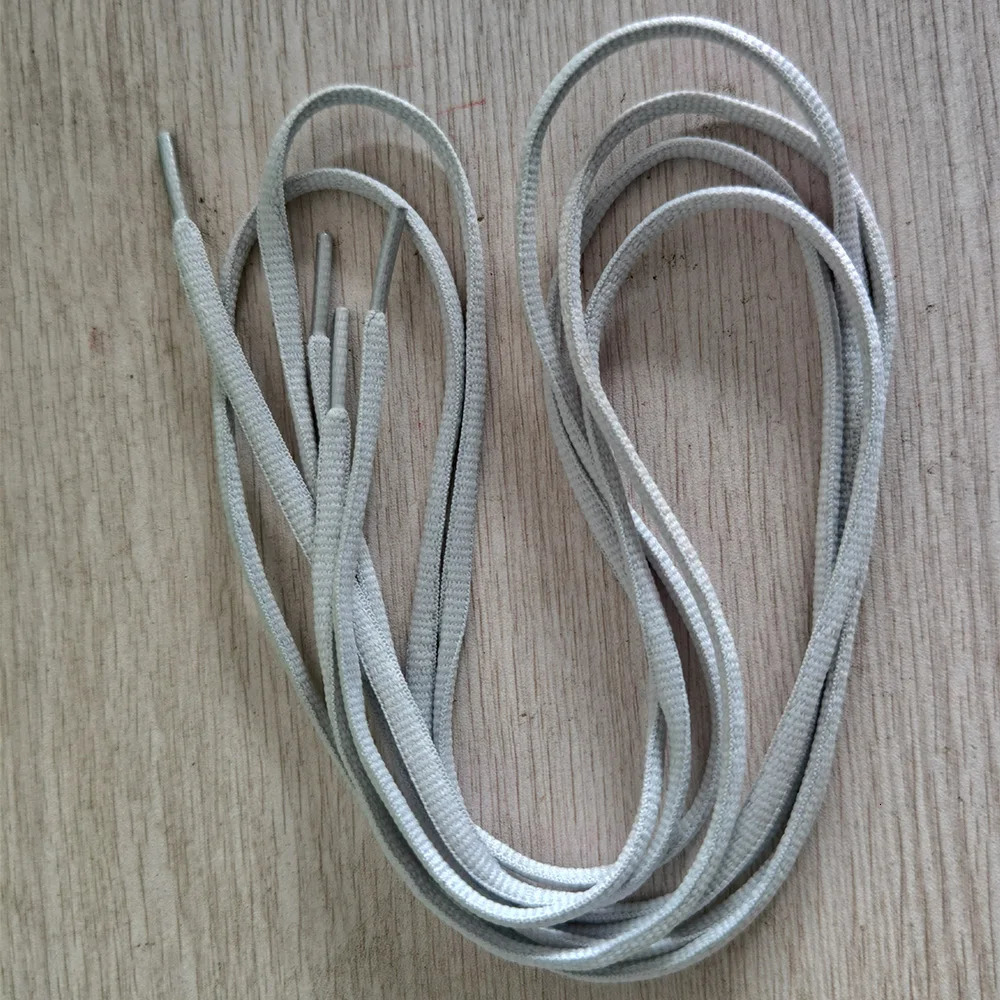 Fashion selling high-end custom shoelaces gray shoelaces running shoes silicone printed flat boots 240615