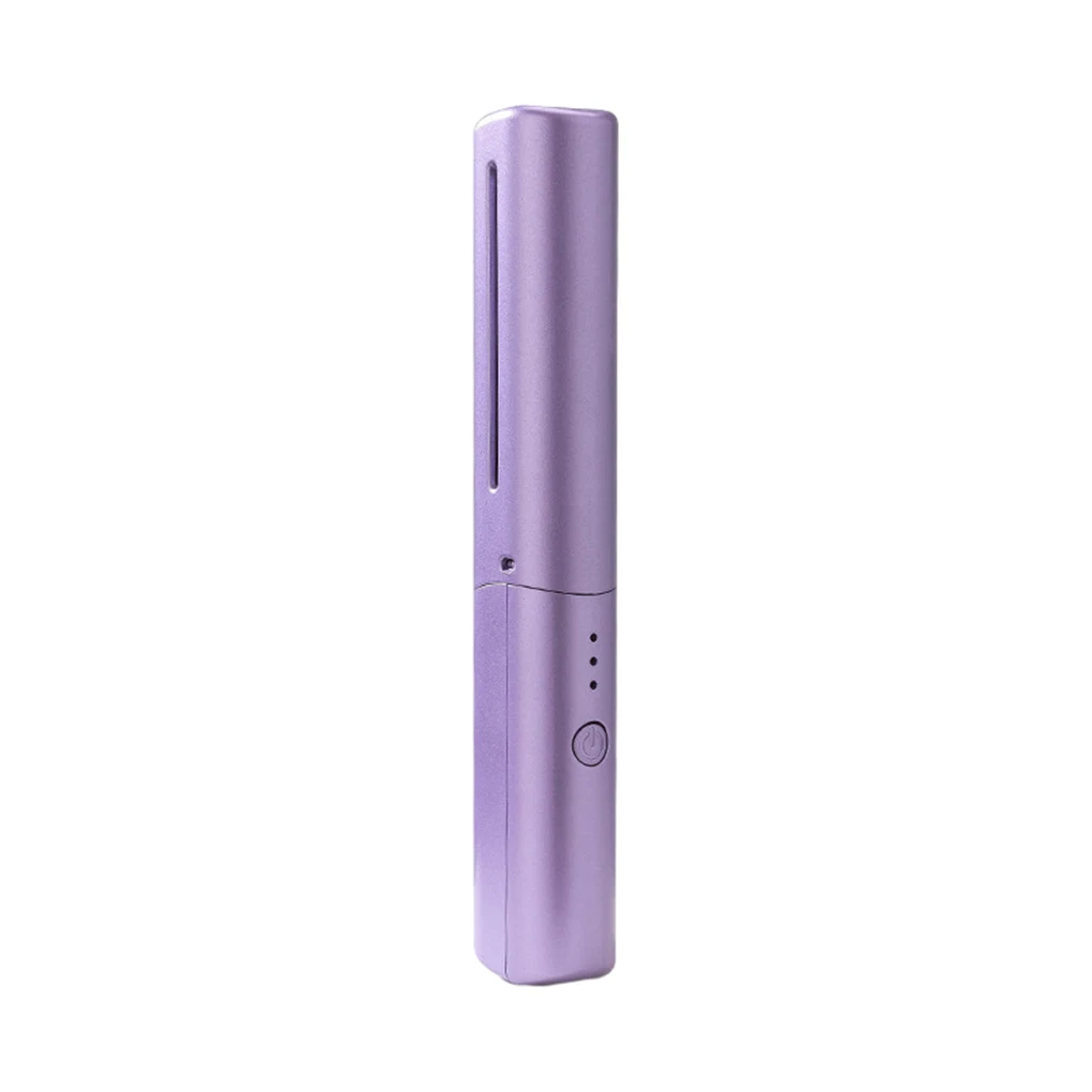 2 In 1 Straightener Hair Hot Comb Portable Mini USB Rechargeable Hair Straightener Fast Heating Hair Styling Tools