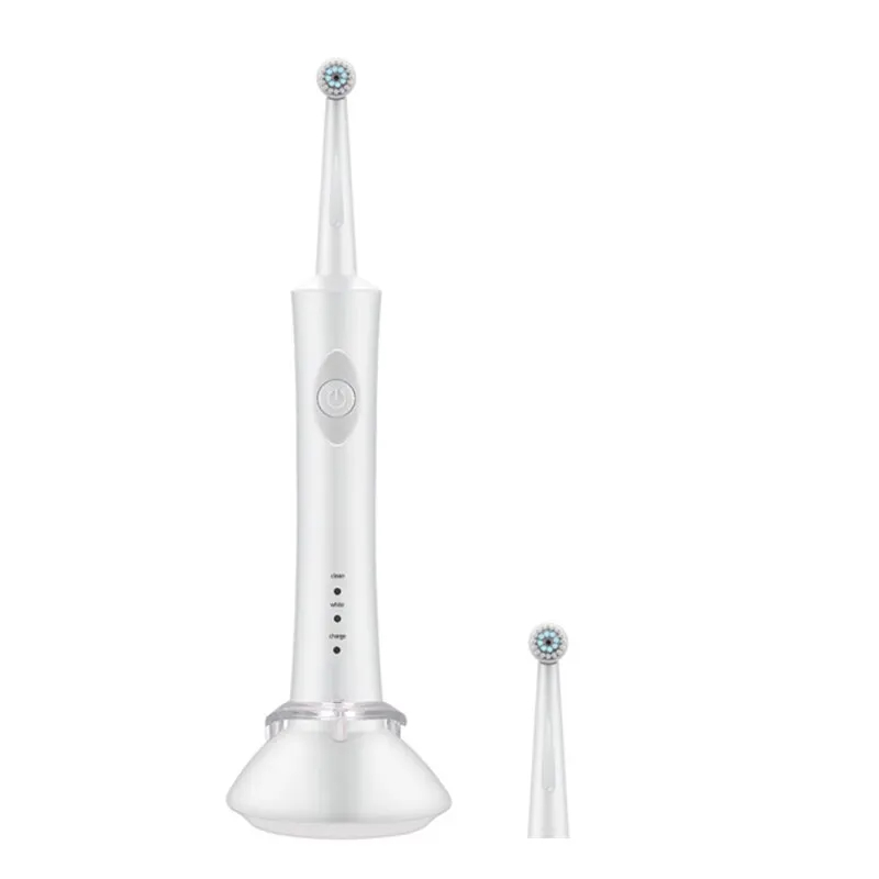 Adult Round Head 3D Acoustic Rotary Electric Toothbrush Sensitive Cleaning Wireless Seat Charge