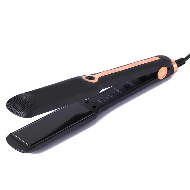 Hair Straightener Fast Ptc Instant Heating Ceramic Plate Flat Iron Adjustable Temperature 2 In 1 Straight Curler Styling Tool