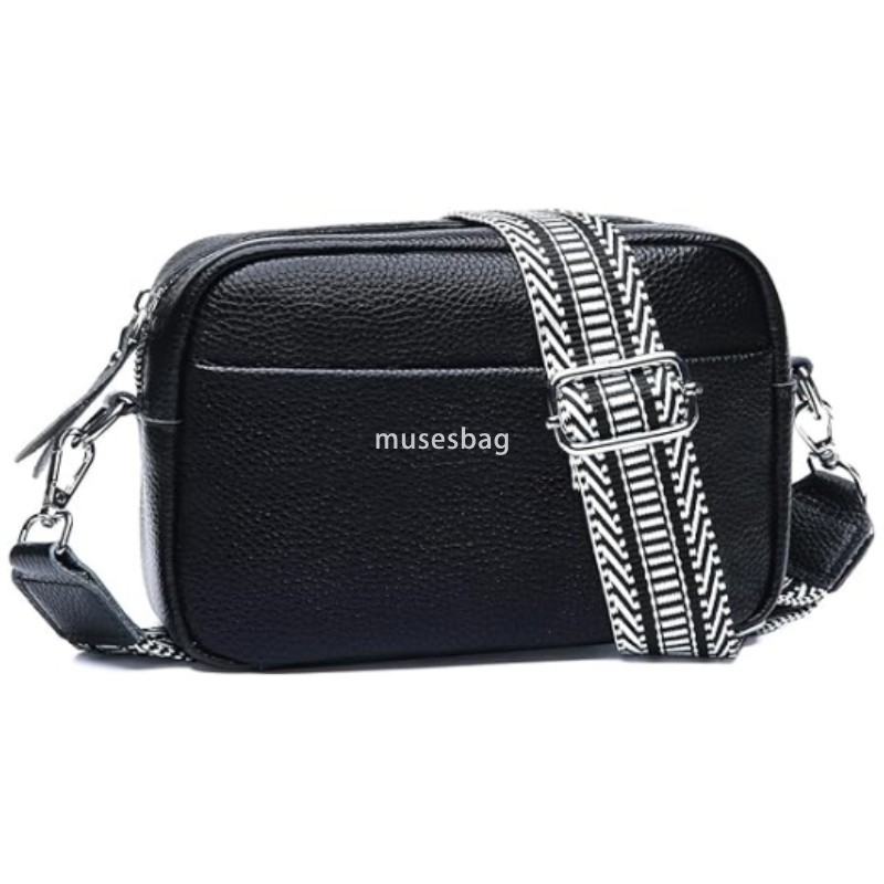 High quality women's designer fashion versatile PU classic retro multifunctional small square bag wide shoulder strap single shoulder diagonal cr