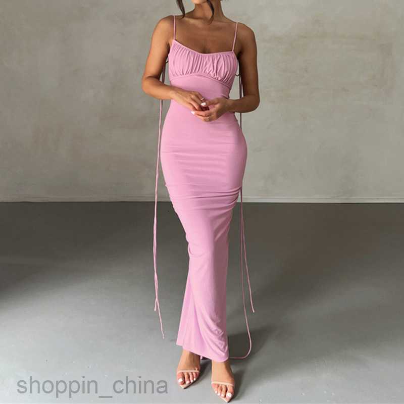 Basic Casual Women Dresses Summer sexy pleated solid color strapless long dress PG949#