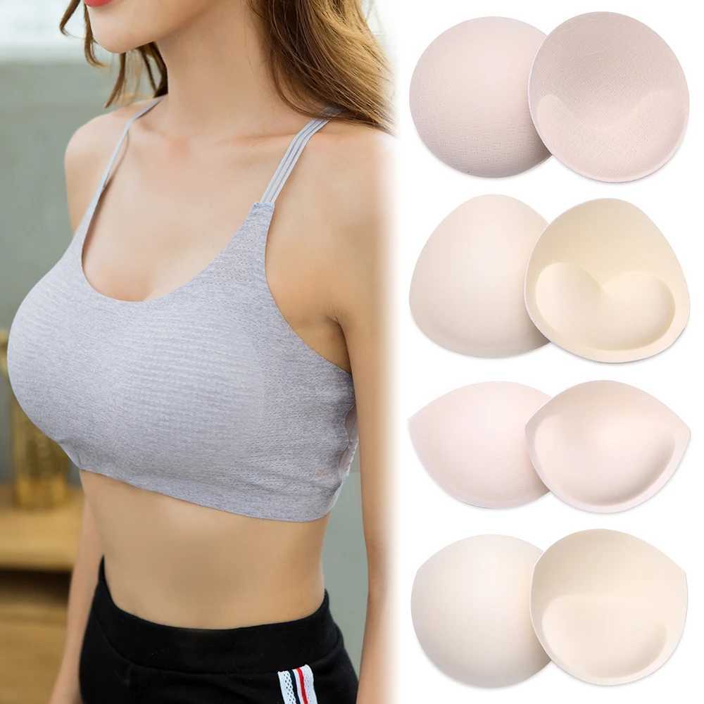 Breast Pad 1 pair of soft sponge bra pads with upward push style breast enhancement and detachable bra pads inserted into cups swimsuits bikini pads i