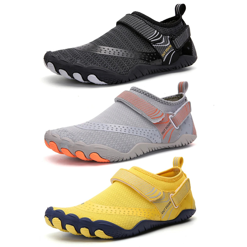 Mens beach swimming shoes Womens quick-drying water shoes Fitness sports shoes Couple wading shoes Color aqua shoes 240615