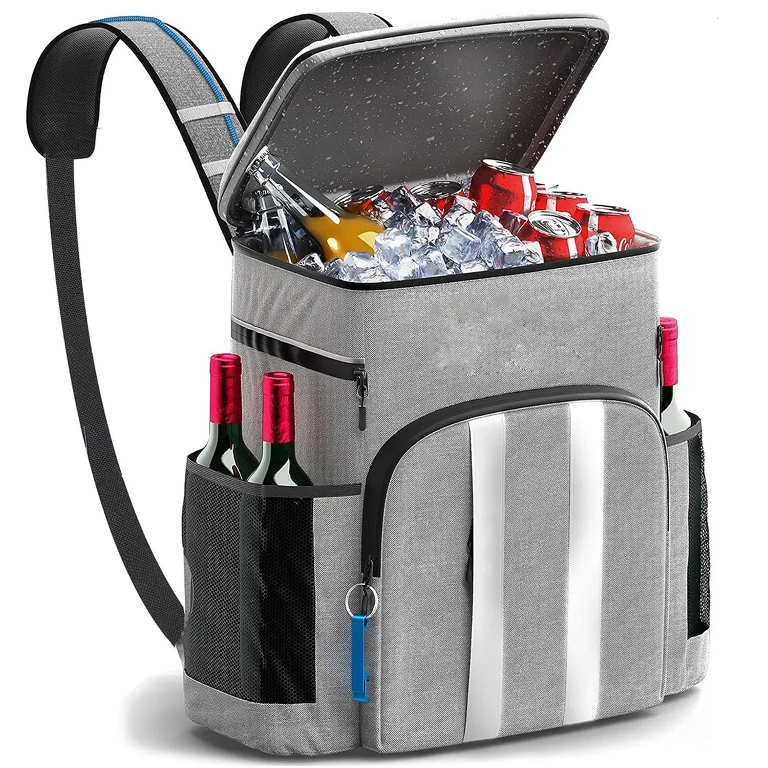 Picnic BackpackKeep Food Warm and Cold Insulated Leak Soft BagsWaterproof Travel Lunch Bags for DrinkBeverageBeerCamping 240601