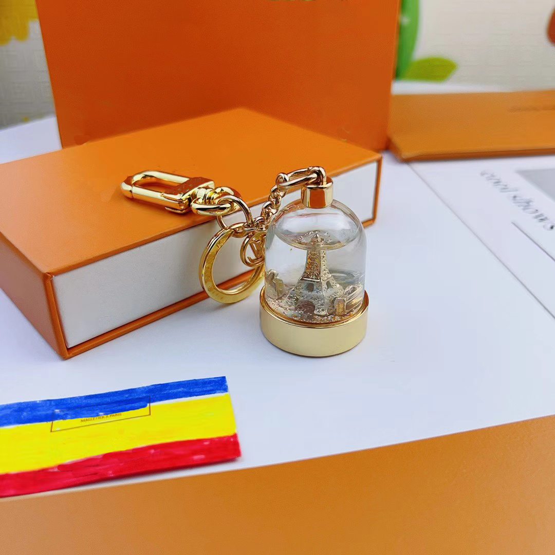 Keychains Lanyards brand Designer Crystal ball Keychain Fashion Purse Pendant Car Chain Charm Bag Keyring