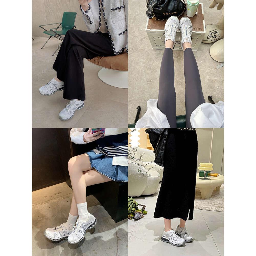 ddmynov Thick soled casual sports for women in spring 2023, new versatile round toe color blocking dad shoes, mesh breathable running shoes
