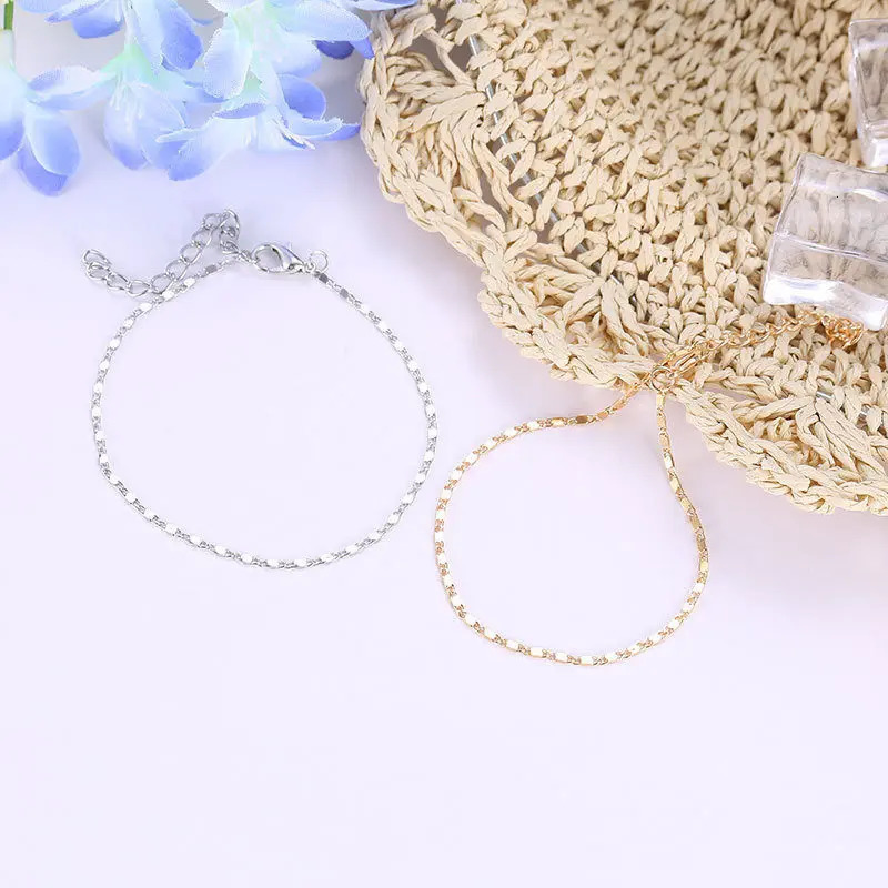 Fine Sexy Anklet Ankle Bracelet Cheville Barefoot Sandals Foot Jewelry Leg Chain On Foot Pulsera Tobillo For Women Halhal 240601