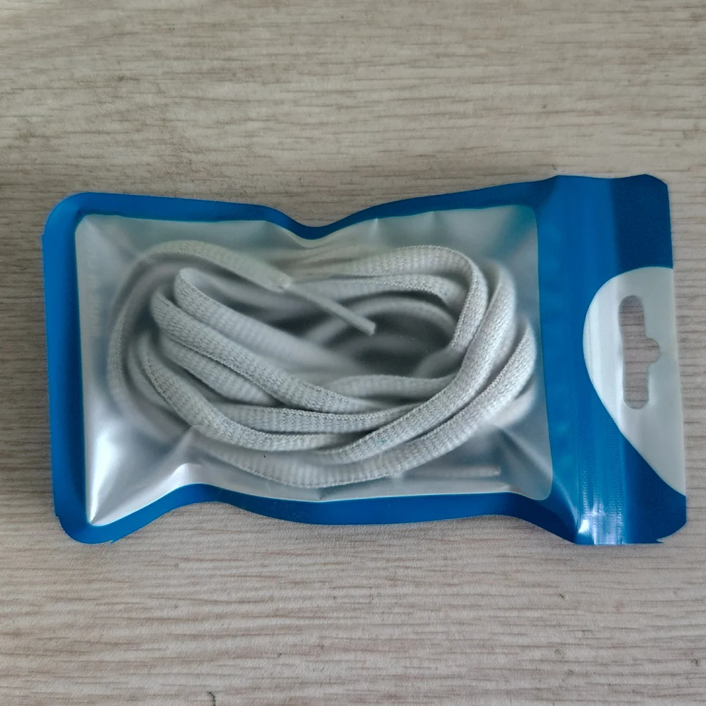 Fashion selling high-end custom shoelaces gray shoelaces running shoes silicone printed flat boots 240615