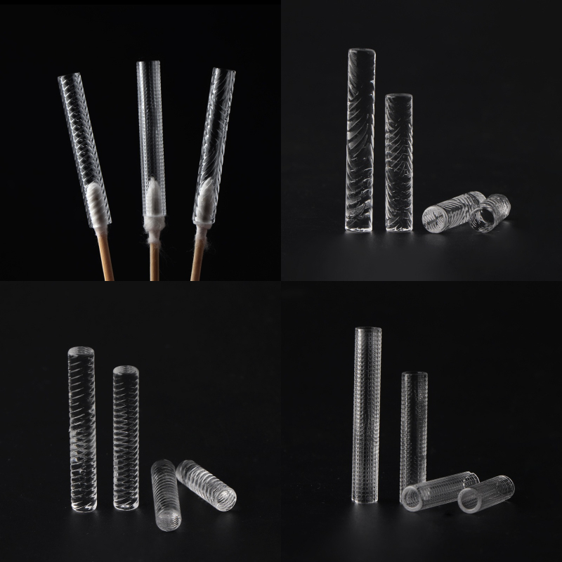 Hollow Solid Etched sandblasting Quartz Terp Pillars 6mmOD Quartz Pills For Terp Slurper Blender Banger Nails